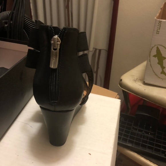 BCBG Black Wedge Sandals - Picture 3 of 5